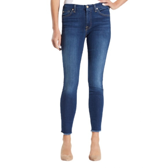 7 For All Mankind Denim - 7 For All Mankind B(air) Ankle Skinny w/ Raw Hem Sz 28 NWOT